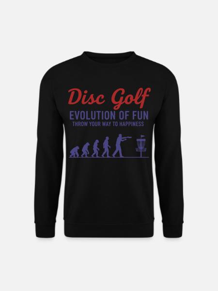 Disc Golf : Évolution du plaisir : lancez-vous - Sweat-shirt Unisexe - noir