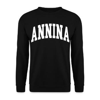 Anne - Unisex Sweatshirt - black - Front - Alina (178cm) & Michal (187cm)