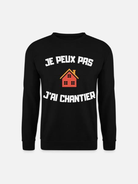 Ich kann nicht, ich habe eine Heim-DIY-Humor-Seite - Unisex Pullover - Schwarz