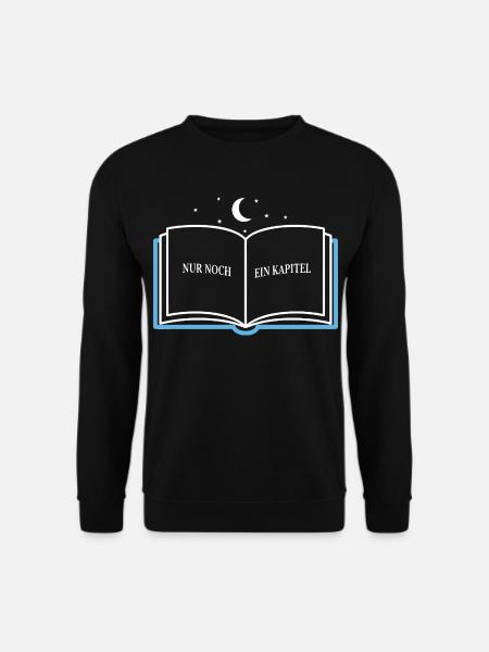 Bücherwurm Spruch - Unisex Pullover - Schwarz