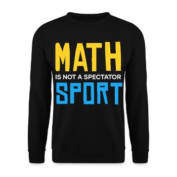 Math is not a sport to watch - Unisex Sweatshirt - black - Front - Alina (178cm) & Michal (187cm)