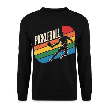 Pickleball - Sweat-shirt Unisexe - noir - Devant - Alina (178cm) & Michal (187cm)