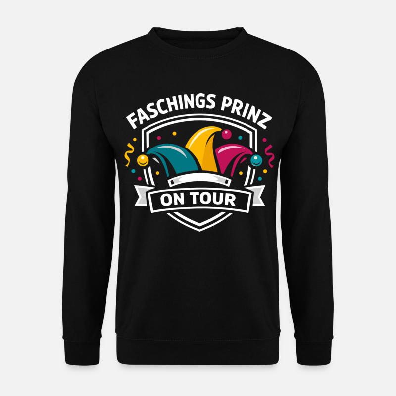 Faschingsprinz Karneval Party Konfetti - Unisex Pullover - Schwarz