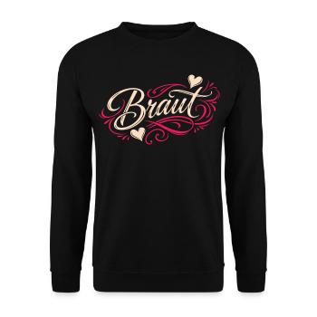 Bridal Shirt Bachelor Party Women Bachelorette Party Shirt - Unisex Sweatshirt - black - Front - Alina (178cm) & Michal (187cm)