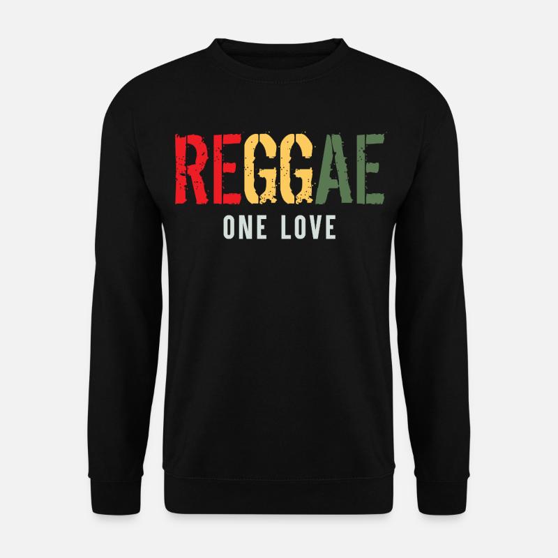 Reggae One Love Farbpalette - Unisex Pullover - Schwarz