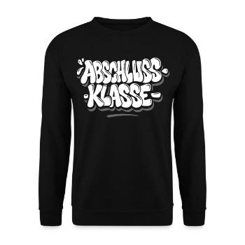 Graduating Class Graffiti - Unisex Sweatshirt - black - Front - Alina (178cm) & Michal (187cm)
