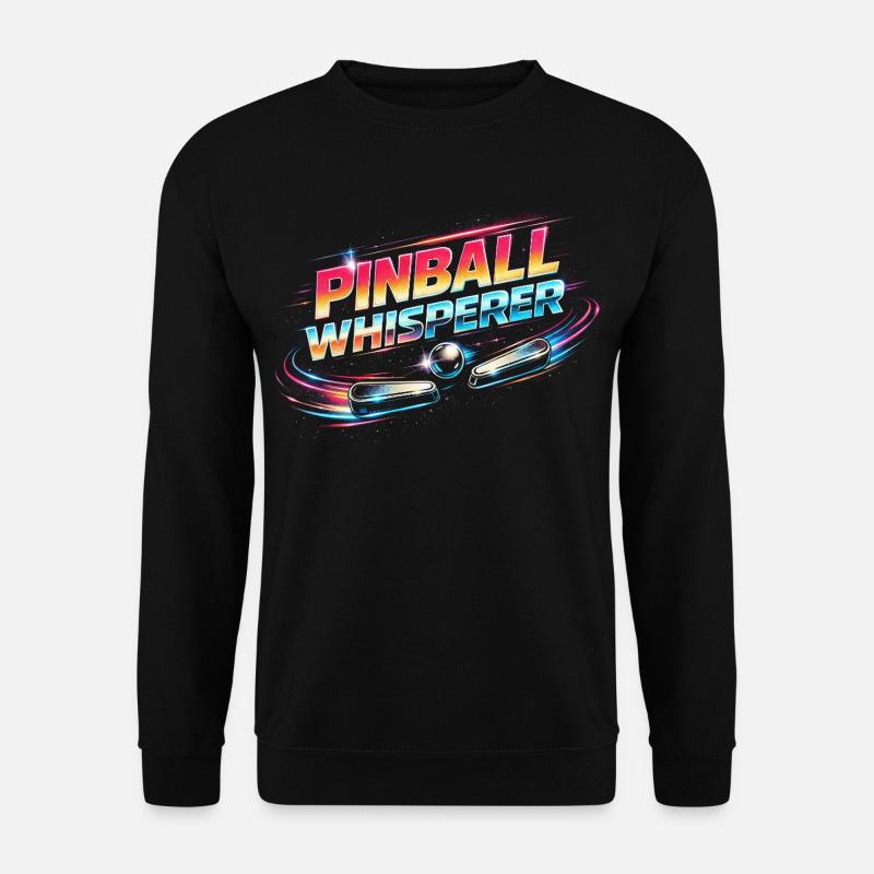 Pinball Whisperer Flipperspieler - Unisex Pullover - Schwarz