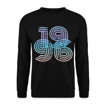 Millésime 1996 - Sweat-shirt Unisexe - noir - Devant - Alina (178cm) & Michal (187cm)