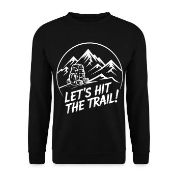 Allons sur la piste – Aventure en montagne - Sweat-shirt Unisexe - noir - Devant - Alina (178cm) & Michal (187cm)