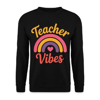 ambiance enseignante - Sweat-shirt Unisexe - noir - Devant - Alina (178cm) & Michal (187cm)