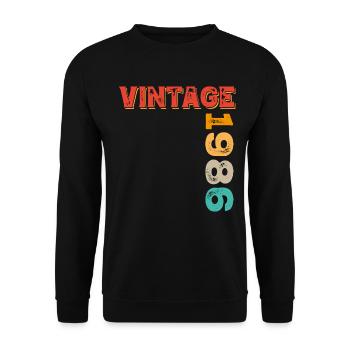 Millésime 1986 - Sweat-shirt Unisexe - noir - Devant - Alina (178cm) & Michal (187cm)