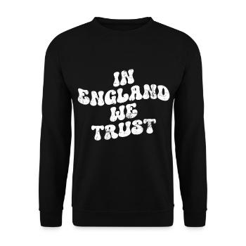 In England we trust - Unisex Pullover - Schwarz - Vorne - Alina (178cm) & Michal (187cm)