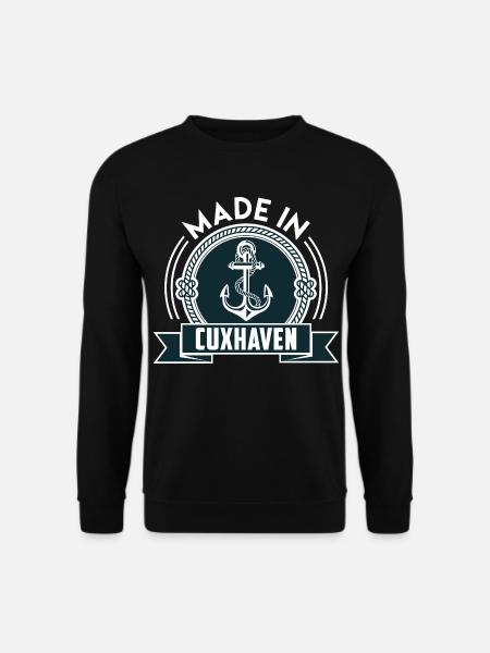 Nordsee Urlaub MADE IN CUXHAVEN Lustiges - Unisex Pullover - Schwarz