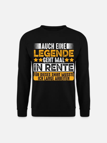 Eine Legende Geht In Rente Pension Rentner  - Unisex Pullover - Schwarz