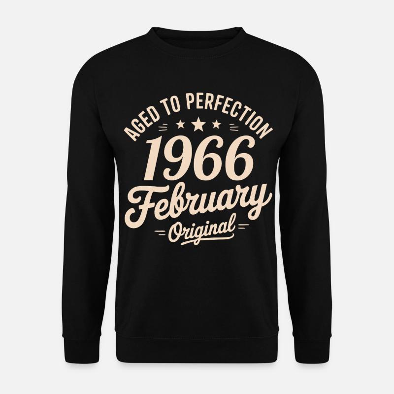 Février 1966 – Februar 1966 - Unisex Pullover - Schwarz