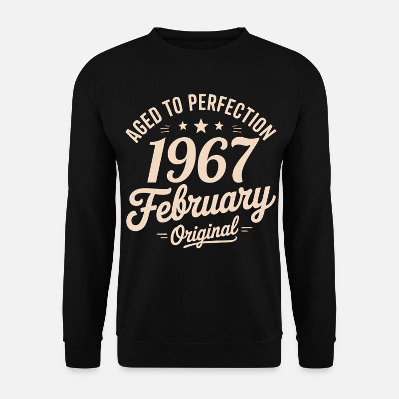 Février 1967 – Februar 1967 - Unisex Pullover - Schwarz