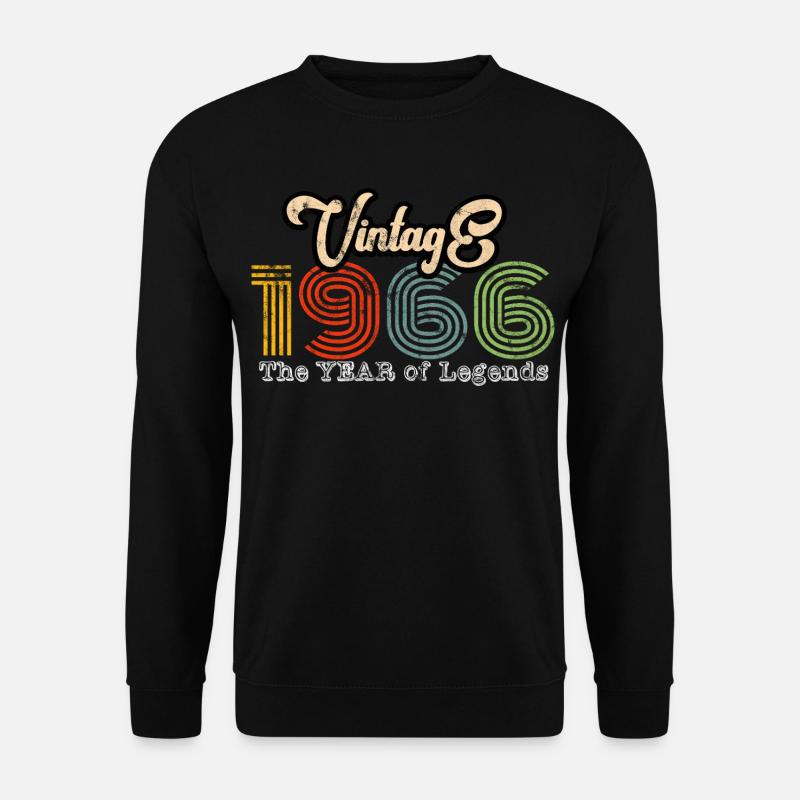 Årgang 1966 - Unisex sweater - sort