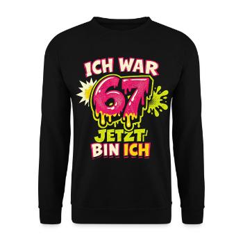 67 six sept j’avais 6 ans maintenant 7 ans - Sweat-shirt Unisexe - noir - Devant - Alina (178cm) & Michal (187cm)
