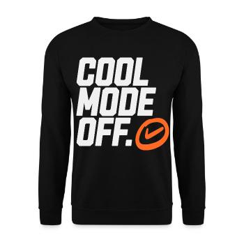 Cool mode from logo - Unisex Sweatshirt - black - Front - Alina (178cm) & Michal (187cm)