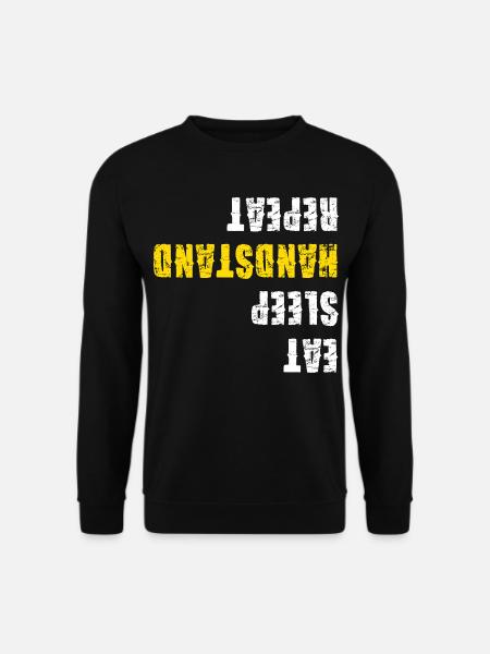 Eat Sleep Handstand Repeat Gymnastics - Unisex Sweatshirt - black