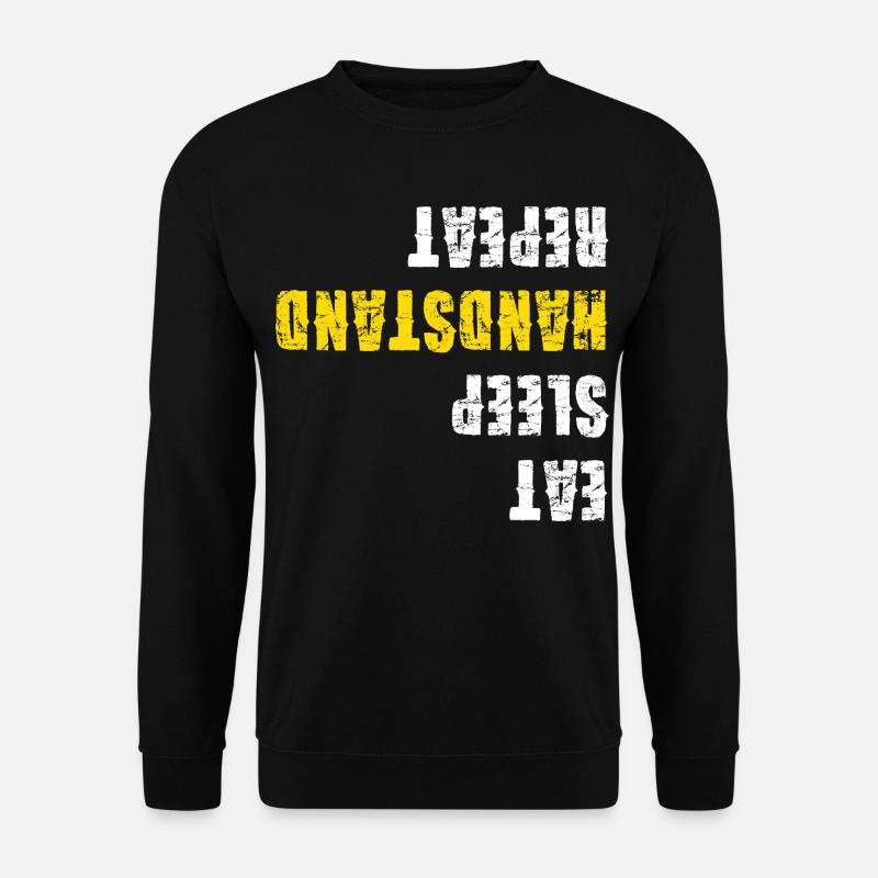 Eat Sleep Handstand Repeat Gymnastics - Unisex Sweatshirt - black