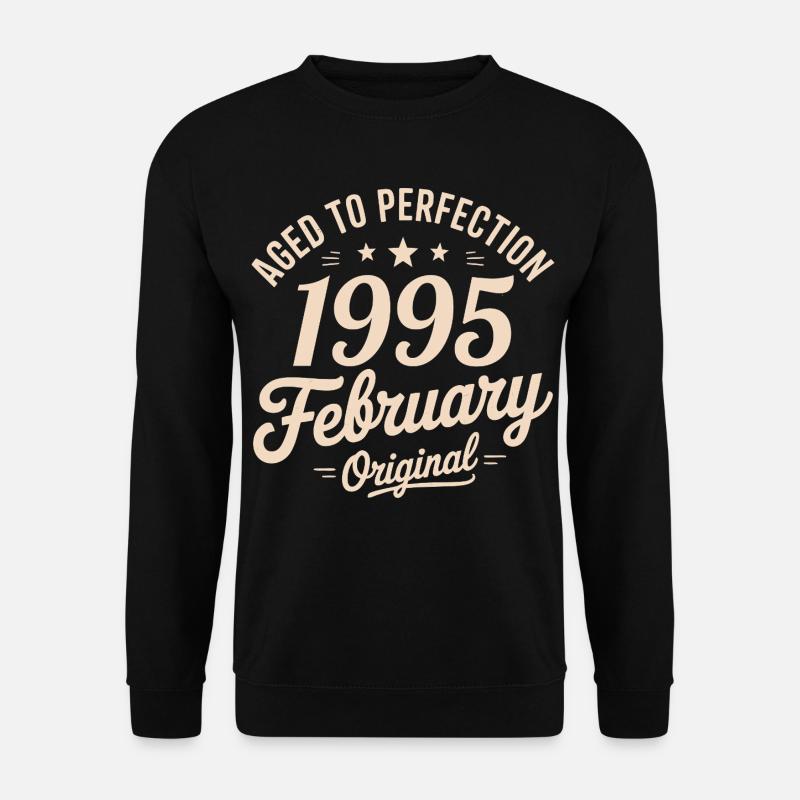 Février 1995 – Februar 1995 - Unisex Pullover - Schwarz