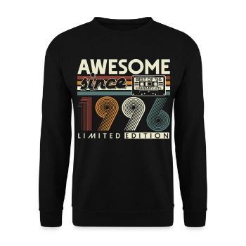 Cadeau rétro pour le 30e anniversaire 1996 - Sweat-shirt Unisexe - noir - Devant - Alina (178cm) & Michal (187cm)