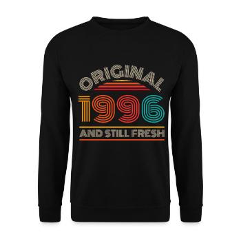 30e anniversaire du millésime 1996 - Sweat-shirt Unisexe - noir - Devant - Alina (178cm) & Michal (187cm)