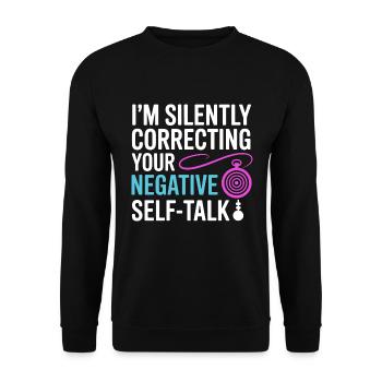 Certified Clinical Cognitive Specialist Apparel  - Unisex Sweatshirt - black - Front - Alina (178cm) & Michal (187cm)