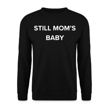Still Moms Baby - Unisex Sweatshirt - black - Front - Alina (178cm) & Michal (187cm)