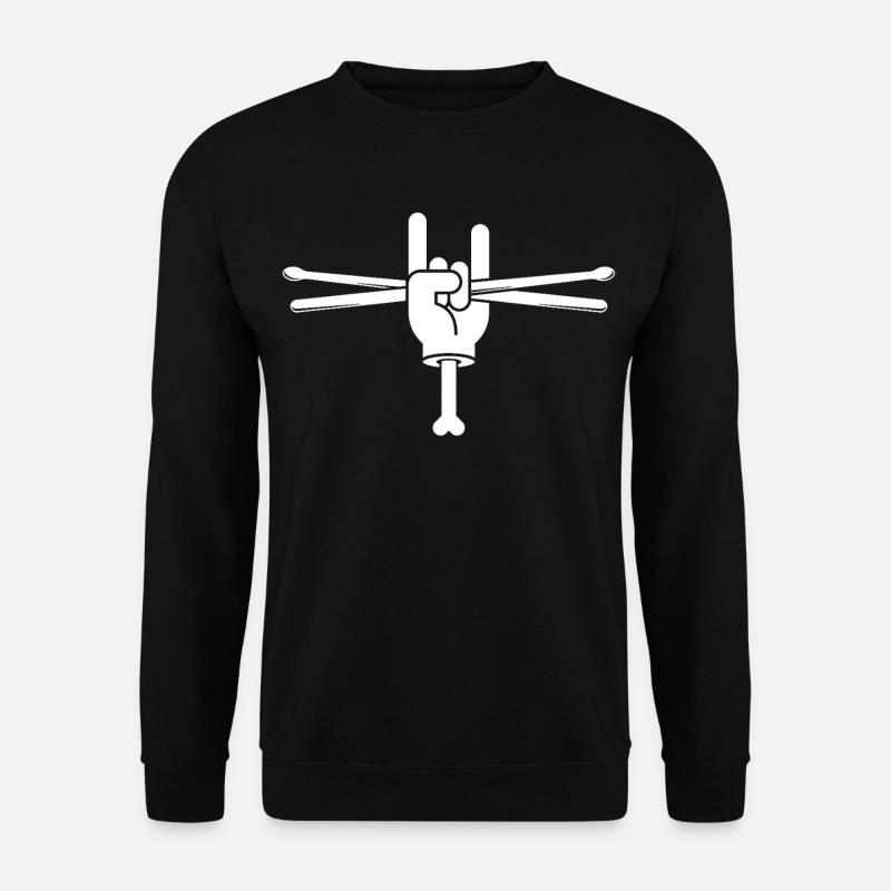 Hand Holding Drumsticks - Unisex Sweatshirt - black