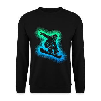 Snowboard Snowboarder Snowboarding - Unisex Sweatshirt - black - Front - Alina (178cm) & Michal (187cm)