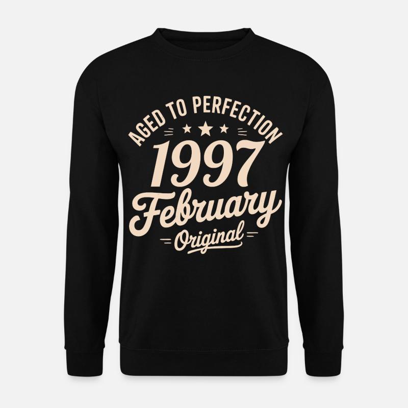 Février 1997 – Februar 1997 - Unisex Pullover - Schwarz
