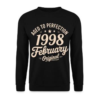 Février 1998 - February 1998 - Unisex Sweatshirt - black - Front - Alina (178cm) & Michal (187cm)