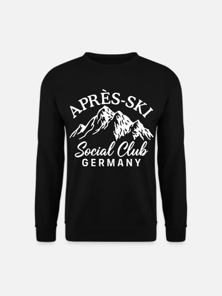 Après Ski Social Club Germany Skiing - Unisex Sweatshirt - black