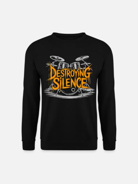Drummer Drumset Design - Unisex Sweatshirt - black