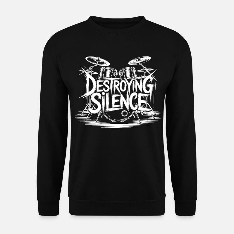 Schlagzeuger Drumset Design - Unisex Pullover - Schwarz