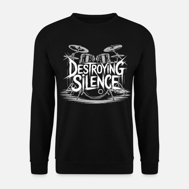 Drummer Drumset Design - Unisex Sweatshirt - black