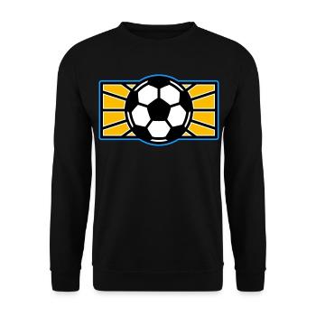 Football Pop Art Logo - Sweat-shirt Unisexe - noir - Devant - Alina (178cm) & Michal (187cm)