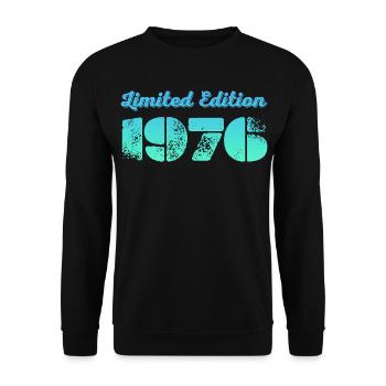 Vintage 1976 - Unisex Pullover - Schwarz - Vorne - Alina (178cm) & Michal (187cm)