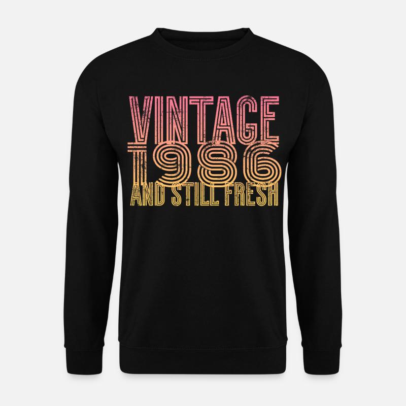 1986 Geburtsjahr - Unisex Pullover - Schwarz