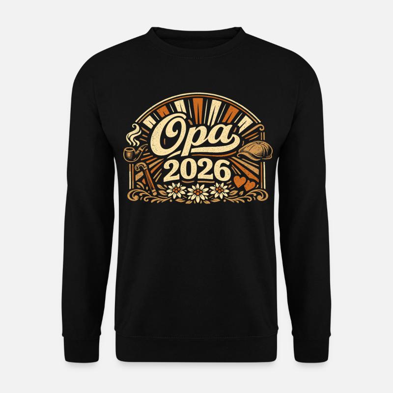 Opa 2026 Loading Geschenk  - Unisex Pullover - Schwarz