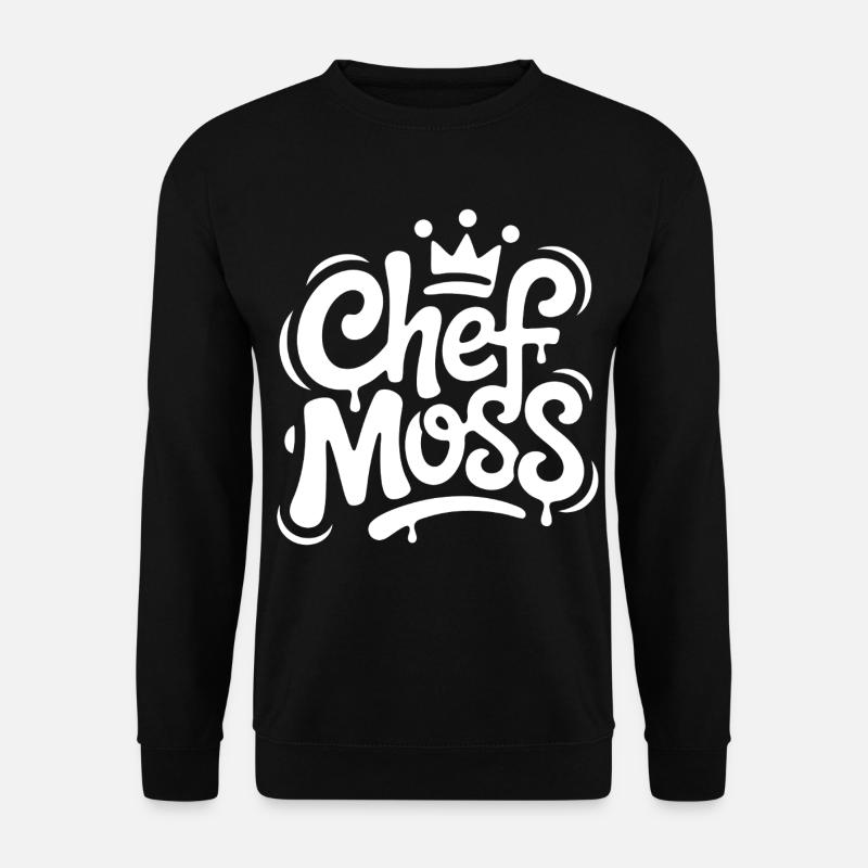 Chef Moss Graffiti Krone - Unisex Pullover - Schwarz