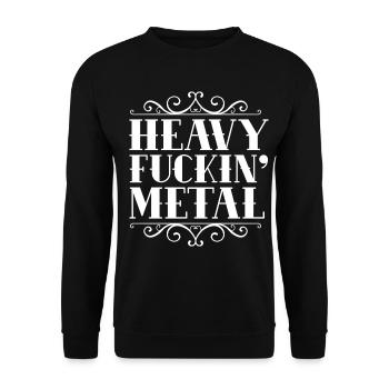 Heavy de métal - Sweat-shirt Unisexe - noir - Devant - Alina (178cm) & Michal (187cm)