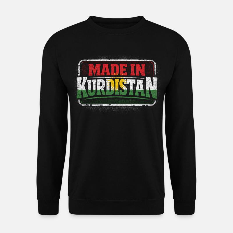 Fabriqué au Kurdistan, kurde, kurde - Sweat-shirt Unisexe - noir