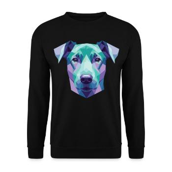 Labradorhund  – T-Shirt für Tierfans - Unisex Pullover - Schwarz - Vorne - Alina (178cm) & Michal (187cm)