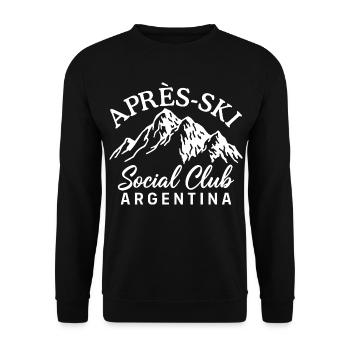 Après Ski Social Club Argentina - Sweat-shirt Unisexe - noir - Devant - Alina (178cm) & Michal (187cm)