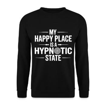 Spécialiste certifié en transe thérapeutique clinique - Sweat-shirt Unisexe - noir - Devant - Alina (178cm) & Michal (187cm)