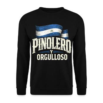 Nicaragua Nicaragisch Pinolero Y Orgulloso - Unisex Pullover - Schwarz - Vorne - Alina (178cm) & Michal (187cm)