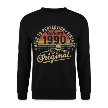 Février 1990 - Sweat-shirt Unisexe - noir - Devant - Alina (178cm) & Michal (187cm)